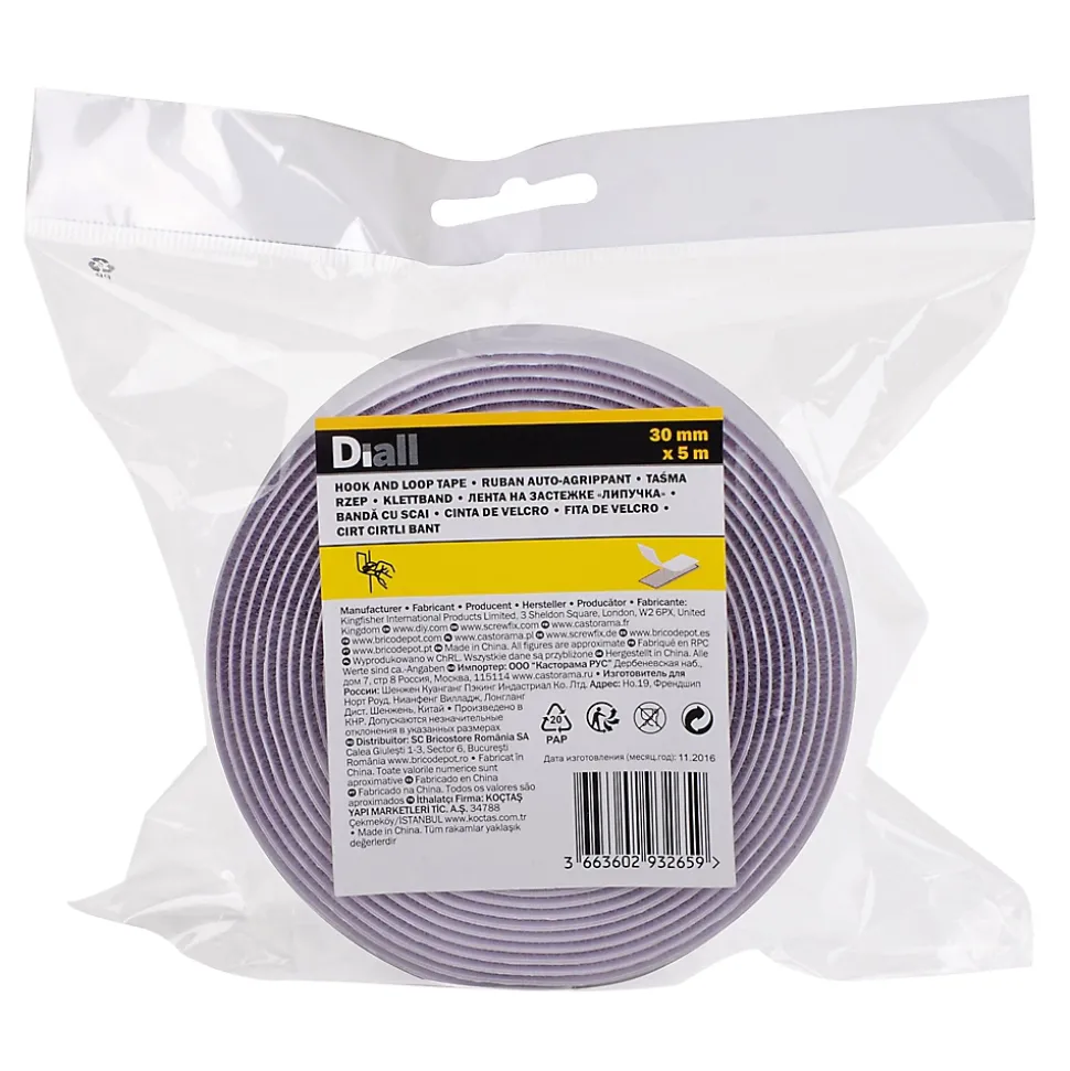 Bande auto-aggrippante blanche Diall 5 m x 30 mm