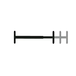 1 barreau télescopique de fenêtre, acier gris anthracite, Afbat, L.48 à 90cm