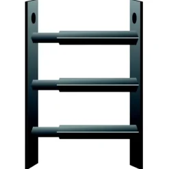 3 barreaux télescopiques de fenêtre, acier gris Mottez, L.55 à 103 cm