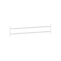 2 barreaux télescopiques de fenêtre, acier blanc Mottez, L.99 à 188 cm