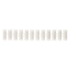 Barrette 12 plots section 4mm² - Blanc - Zenitech