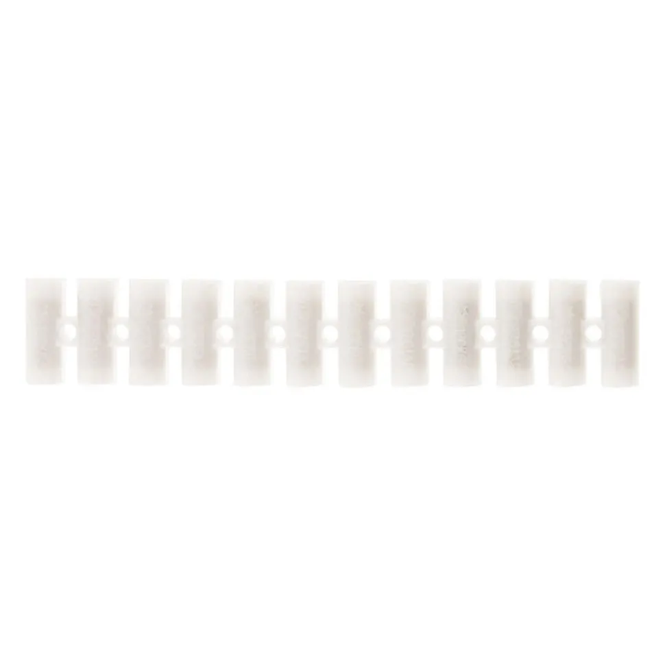 Barrette 12 plots section 4mm² - Blanc - Zenitech
