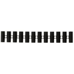 Barrette 12 plots section 25mm² - Noir - Zenitech