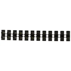 Barrette 12 plots section 16mm² - Noir - Zenitech