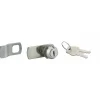 Batteuse avec came pour boîte aux lettres, nickel, longueur 33mm, 2 clés - THIRARD