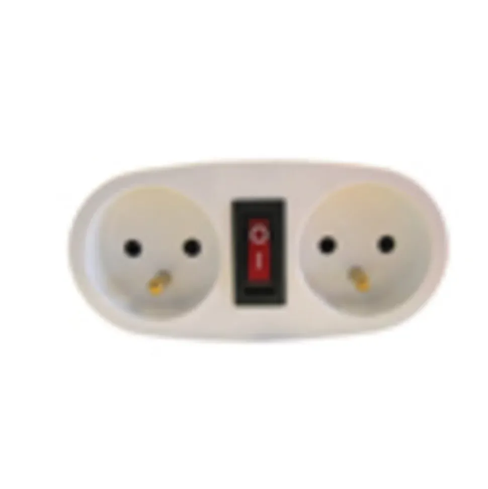 Biplite domino interrupteur 2x16A - blanc - Chacon