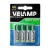 Blister de 4 piles R6 AA saline