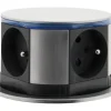 Bloc encastrable compact 3 prises + 2 ports USB Otio