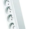 Bloc parafoudre 5 prises 2P+T (2300W) - Blanc - Schneider