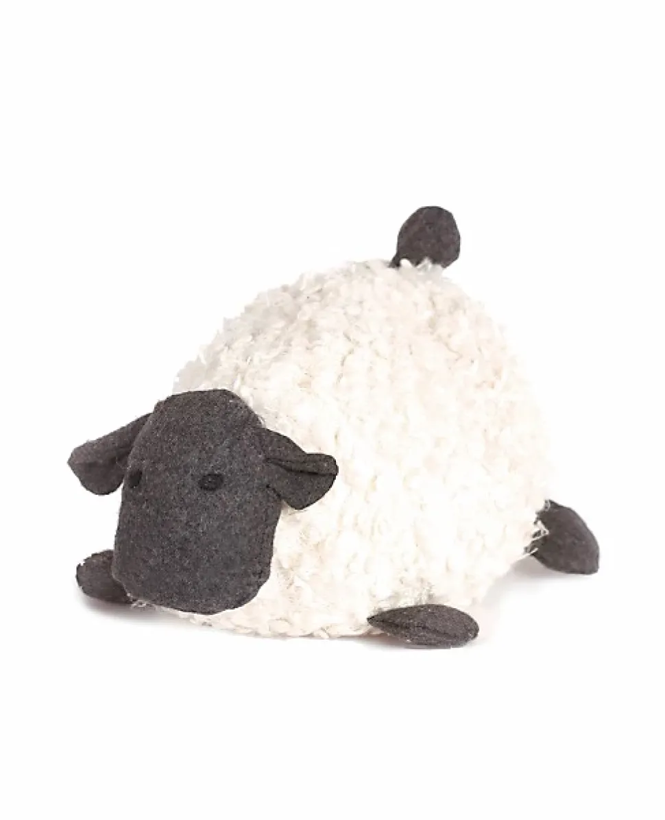 Bloque-porte mouton Rei tissu ⌀24x H.14,5 cm