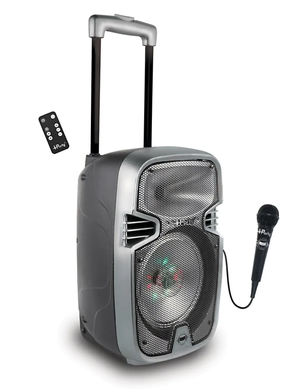 Bluetooth Karaoke avec roulettes, lumières et micro