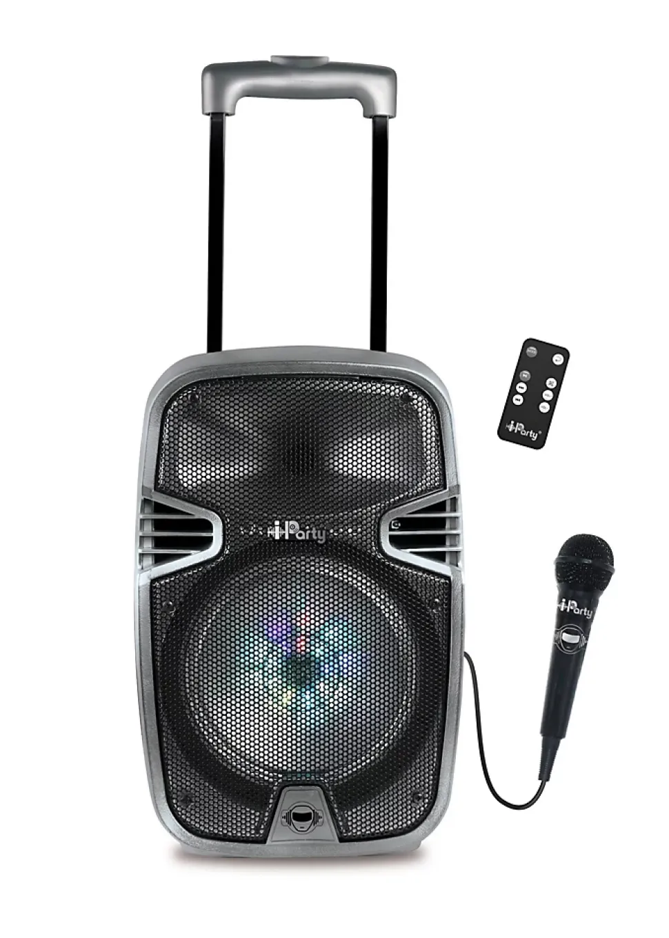 Bluetooth Karaoke avec roulettes, lumières et micro