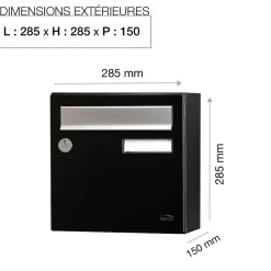 Boite aux lettres Allure Compact noir 9005M