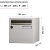 Boite aux lettres Allure 1 porte blanc 9016M