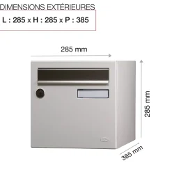 Boite aux lettres Allure 1 porte blanc 9016M