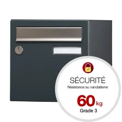 Boite aux lettres Allure 2 portes blanc 9016M