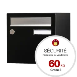 Boite aux lettres Allure 2 portes noir 9005M
