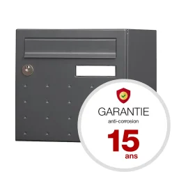 Boite aux lettres CubYsm 1 porte Gris anthracite 7016M