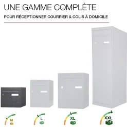 Boite aux lettres CubYsm 1 porte Gris anthracite 7016M