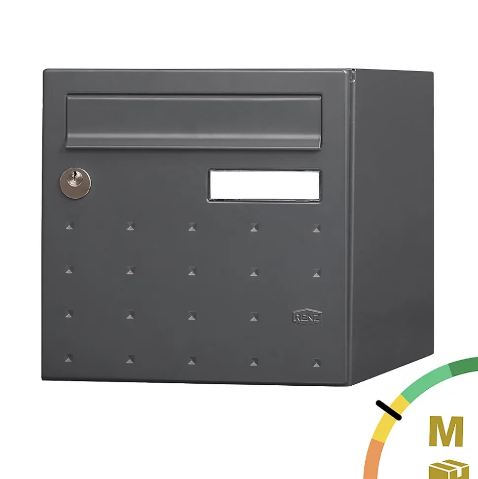 Boite aux lettres CubYsm 2 portes Gris anthracite 7016M