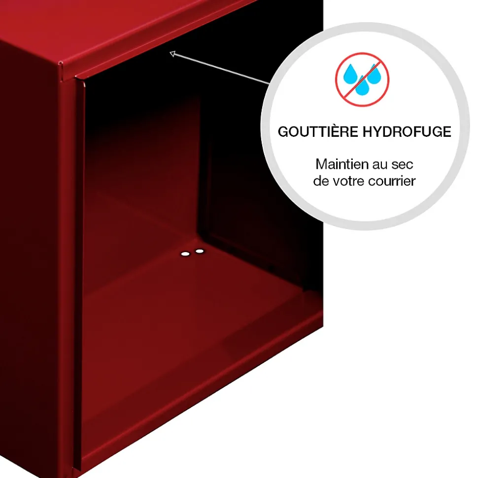 Boite aux lettres Préface compact Rouge pourpre brillant 3004B