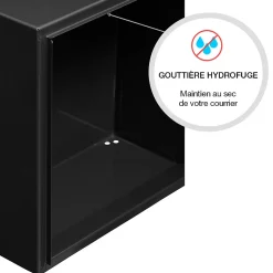 Boite aux lettres Préface compact Noir mat RAL 9005M