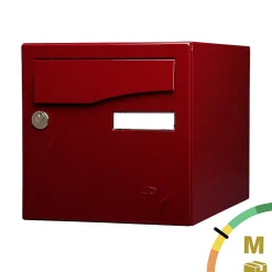 Boite aux lettres Préface 1 porte Rouge pourpre brillant RAL 3004B