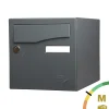 Boite aux lettres Préface 1 porte Gris anthracite mat RAL 7016 M