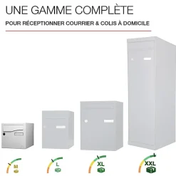 Boite aux lettres Préface 1 porte Blanc brillant RAL 9016B