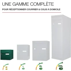 Boite aux lettres Préface 2 portes Vert brillant RAL 6005B