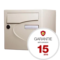Boite aux lettres Préférence 1 porte ivoire brillant 1015B