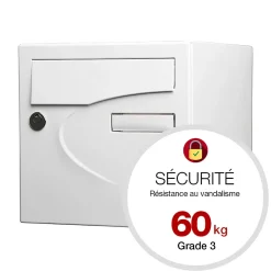 Boite aux lettres Préférence 1 porte blanc brillant 9016B