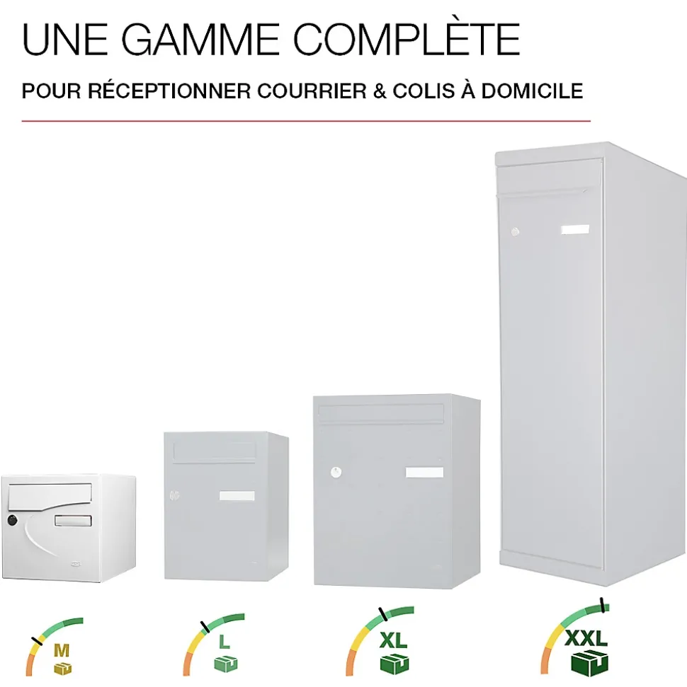 Boite aux lettres Préférence 1 porte blanc brillant 9016B