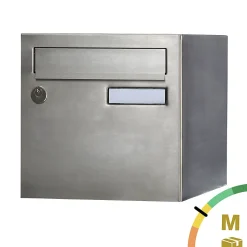 Boite aux lettres Rivage 1 porte inox brossé