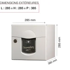 Boite aux lettres Soléa 1 porte Blanc 9010 mat