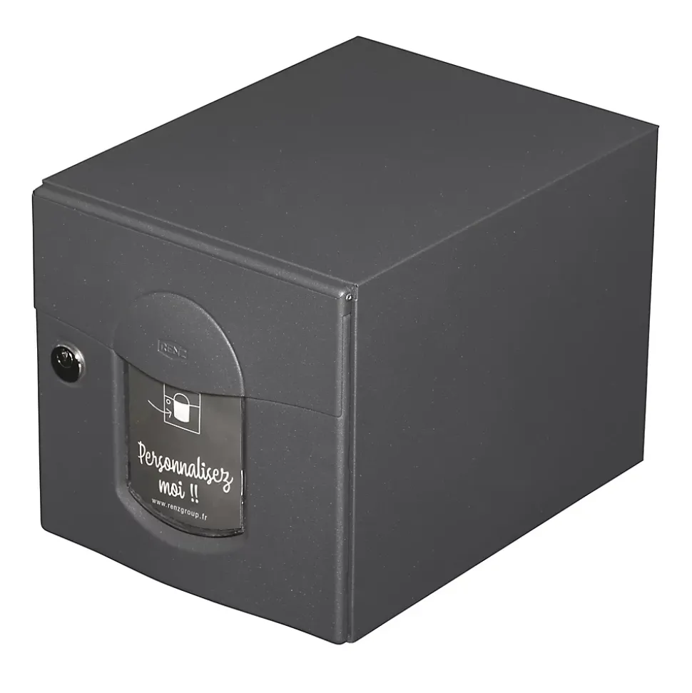 Boite aux lettres Soléa 1 porte Gris anthracite aspect sablé REN 0206MS
