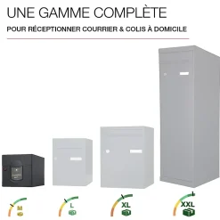 Boite aux lettres Soléa 2 portes Noir Sablé 2100 MS