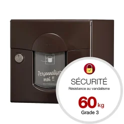 Boite aux lettres Soléa 2 portes brun 8019 B