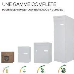 Boite aux lettres Soléa 1 porte Taupe RAL 7006 B