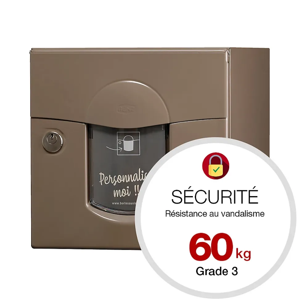 Boite aux lettres Soléa 1 porte Taupe RAL 7006 B