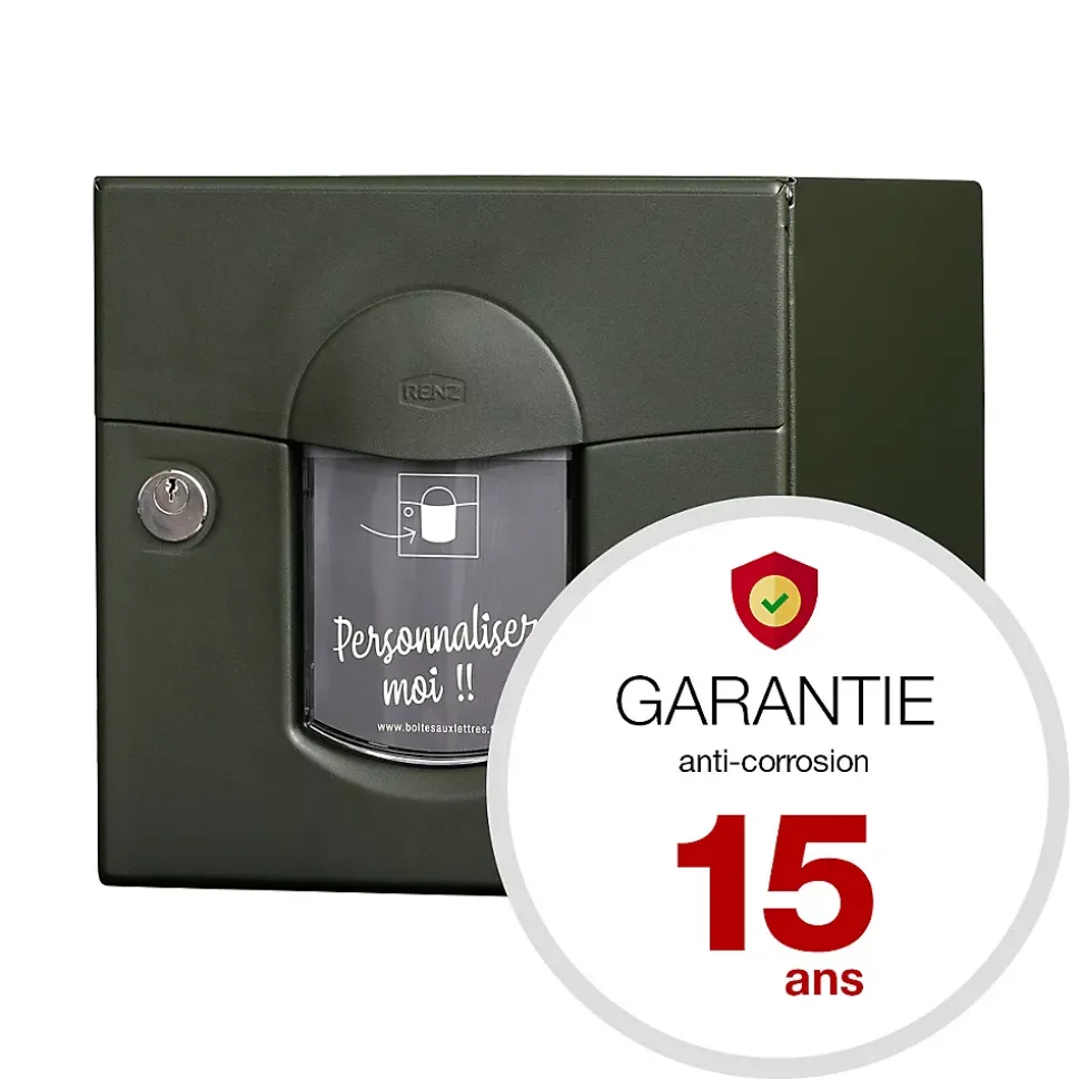 Boite aux lettres Soléa 1 porte Vert mat sablé RAL 6007 MS