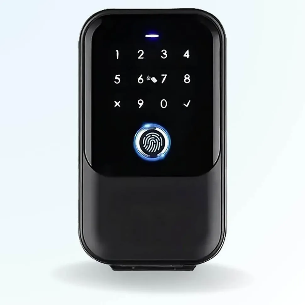 Boite à clé connectée locky box - code, badge, bluetooth, empreinte digitale