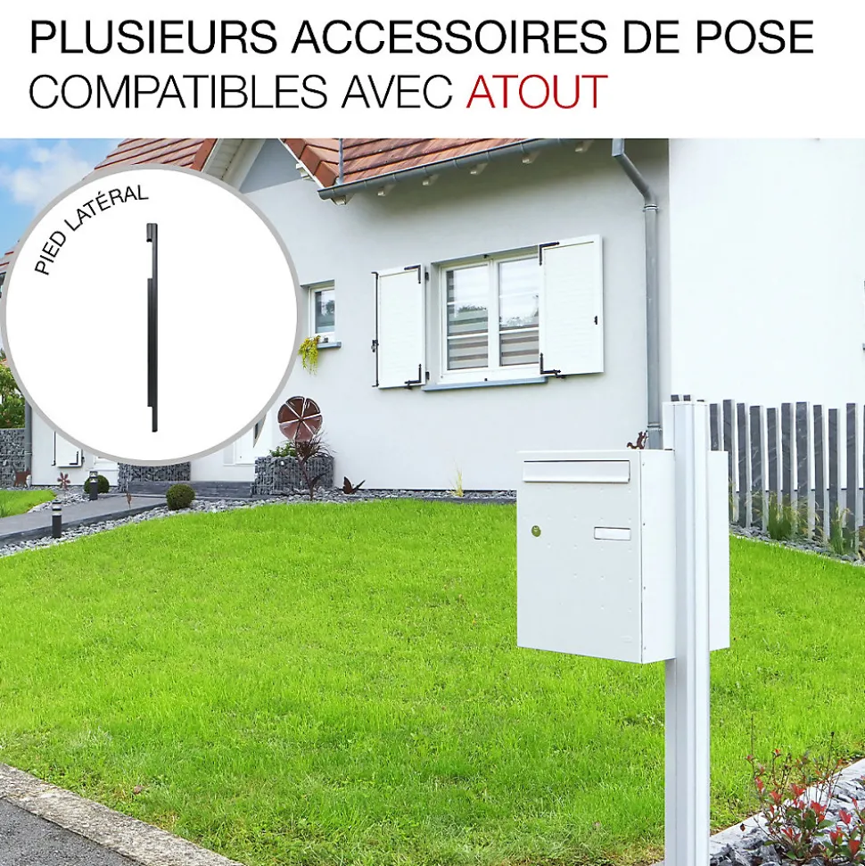 Boite à colis Atout 1 porte Rouge brillant RAL 3004 B