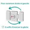 Boitier de verrou en applique CAPITAL à cylindre pour porte d'entrée, bronze - Thirard