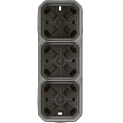 Boitier étanche saillie - Plexo - LEGRAND - 3 postes - 5 embouts