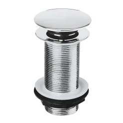 Bonde chromée quick-clac sans trop-plein 100mm pour vasque Flomasta