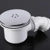 Bonde de douche amovible, couvercle de bonde universel, bouchon de douche chromé, débit rapide
