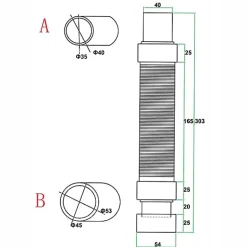 Bonde de douche extra plate avec diamètre 90 mm - installation facile, évacuation rapide - avec tuyau flexible