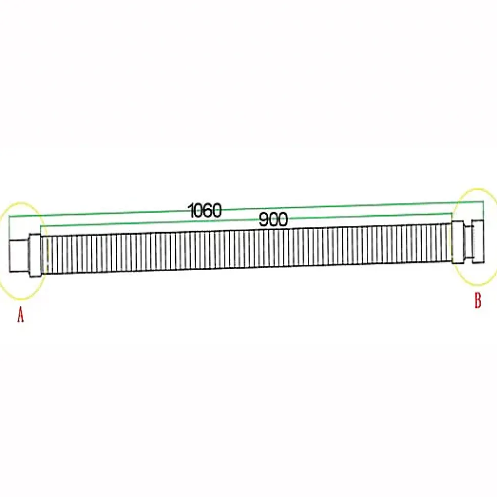 Bonde de douche extra plate avec diamètre 90 mm - installation facile, évacuation rapide - avec tuyau flexible