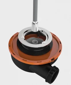 Bonde de douche extra plate Valentin Flush Ø90mm